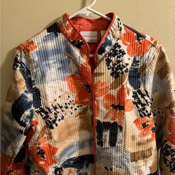 ALFRED DUNNER  petite “floral” jacket - Size 12P - Picture 8 of 9